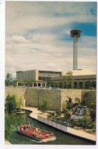 Texas Postcard San Antonio River Convention Theatre Tower of Americas - $2.96