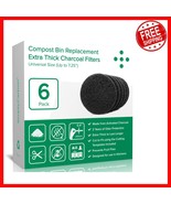 Biodegradable Compost Bin Filters - Long-Lasting Odor Control with 6 Pack - $50.39 CAD