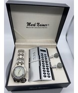 Vtg Mark Naimer Quartz Watch Gift Set Music Calculator Water Resistant S... - $19.75