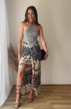 Zara Bnwt 2023. Multicolored Asymmetric Arty Print Long Skirt. 9878/217 - £69.45 GBP