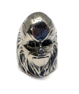 Star Wars Chewbacca Wookie Mens Stainless Steel Size 9 Ring NEW - $635.41 MXN