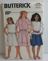 Butterick 3146 Sewing Pattern Girls Top Skirt Pants Size 7 8 10 - £6.14 GBP