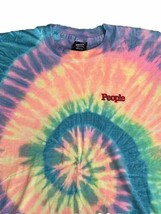 People Magazine Single Stitch Tie Dye VTG 90s Promo TShirt LARGE Made in... - £23.32 GBP