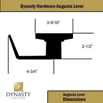 Dynasty Hardware AUG-30-26D Grade 2 Commercial Duty Passage Lever - £27.49 GBP