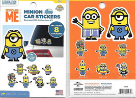 Despicable Me Set of 8 Minion Peel Off Car Stickers Kit Collection #3 NEW SEALED - £4.89 GBP