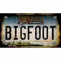 Bigfoot Montana Novelty Mini Metal License Plate - £11.72 GBP