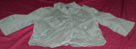 WET SEAL OLIVE GREEN WOMENS CUTE FALL AUTUMN LIGHTWEIGHT CARGO JACKET XS - $14.49