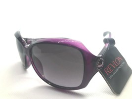 NEW Revlon Womens Deep Pink Rectangle Sunglasses 100% UV protection RVN 18 Pink - £7.98 GBP