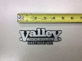 Valley Pontiac Buick GMC Hastings vintage Car Dealer Plastic Emblem Badge Plate - $29.99