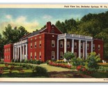 Park View Inn Berkeley Springs West Virginia WV Linen Postcard W20 - $1.93