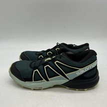 Salomon Contagrip  Mens Size 4 Black Blue Green Hiking Athletic Sneakers 409588 - £23.46 GBP