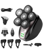 5-In-1 Electric Razor Kit for Bald Men - Rechargeable, Cordless, IPX6 Wa... - £69.56 GBP