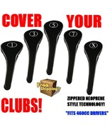 1 3 5 7 X OVERSIZED OVERSIZE GOLF CLUB DRIVERS BLACK HEAD COVERS HEADCOV... - $24.49