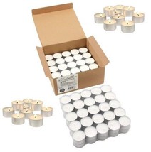 Stonebriar 6-7 Hour Long Burning Unscented Tea Light Candles, White 100 Pack - $21.03