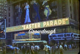 Original Irving Berlin Easter Parade Marquis NYC 1948 Kodachrome Photo Slide - £44.62 GBP