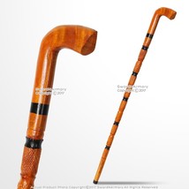 Munetoshi 36&quot; Handcrafted Eucalyptus Wood Gentlemen Walking Cane Stick S... - $11.86