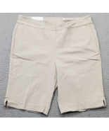 Greg Norman Golf Performance Shorts Women&#39;s 10 Tan Slim Fit Stretch Slas... - $40.22 CAD