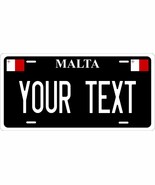 Malta Black White License Plate Personalized Car Bike Motorcycle - $10.99+