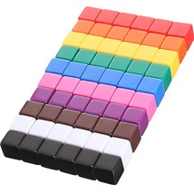 60 Pieces 16 Mm Blank Dice Acrylic Dice Cubes Assorted Color Diy Dice Fo... - £18.79 GBP
