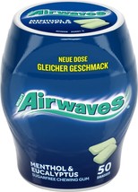 Airwaves Chewing Gum: MENTHOL EUCALYPTUS XL/50 pieces from Germany FREE ... - $202.97 MXN