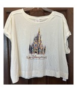 Disney World Women’s 50th Anniversary Tshirt Crop Top Castle Plus Size 1... - $19.75