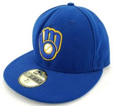 59Fifty New Era Cool Base MLB Milwaukee Brewers Official On Field Cap - $19.69