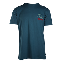 Quiksilver Men&#39;s T-Shirt Ocean Blue Wave &amp; Mountain Graphic S/S (S10) - £12.05 GBP
