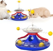 Cats Toys Balls with Stick Cat Supplies Cat Toy Roller Turntable Interactive - £25.77 GBP