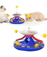 Cats Toys Balls with Stick Cat Supplies Cat Toy Roller Turntable Interac... - £25.87 GBP