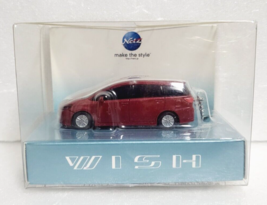 TOYOTA WISH LED Light Keychain Red Metallic PullBack Mini Car Japan Mode... - $23.03