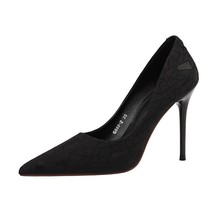 Donna-in 2021 Fashion Texture Stiletto High Heels Women&#39;s  Pumps Autumn New Shal - £52.97 GBP