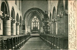 Vtg Postcard UDB Interior of the Cathedral Stavenger Indre af Domirken Stavenger - £3.99 GBP