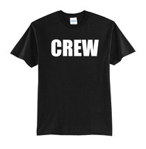 CREW-NEW BLACK T-SHIRT -S-M-L-XL-FOR CONCERTS-CLUBS-EVENTS-STAFF - $19.99