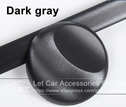 Black Dark grey gray silver Brushed Aluminium Vinyl Film lic brushed car vinyl s - £90.59 GBP