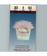 Vintage 1992 Los Angeles Dodgers Opening Day Ticket Stub vs San Francisc... - £14.69 GBP
