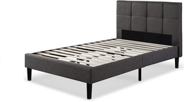 ZINUS Lottie Upholstered Platform Bed Frame / Mattress Foundation / Wood Slat - £164.85 GBP