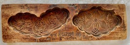 Antique Hand Carved Wooden Candy/Cookie/Cake Mold (7445), Circa Late of 1800 - £23.91 GBP