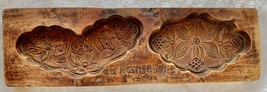 Antique Hand Carved Wooden Candy/Cookie/Cake Mold (7445), Circa Late of 1800 - £23.97 GBP