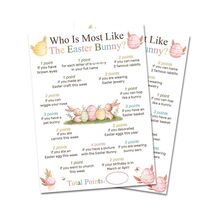 Who Is Most Like The Easter Bunny Game Cards Set of 20 Colorful Eggs - €8,89 EUR Who Is Most Like The Easter Bunny Game Cards Set of 20 Colorful Eggs - €8,89 EUR