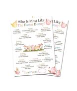 Who Is Most Like The Easter Bunny Game Cards Set of 20 Colorful Eggs - €8,89 EUR