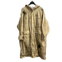 Zara Jacket Mens XL Green Tie Dye Print Parka Oversized Lined Hooded Lon... - $1,036.86 MXN