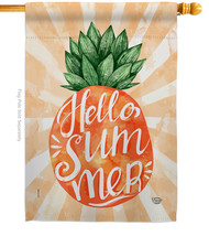 Summer Pineapple - Impressions Decorative House Flag H192311-BO - £29.55 GBP