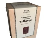 See’s CANDY Chocolate Coconut Gourmet Lollypops Individually Wrapped 8.4... - $37.39
