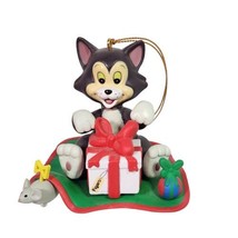 Vintage Disney Grolier Christmas Magic Ornament Figaro the Cat Pinocchio 1990s - £13.19 GBP