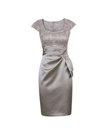 Cap Sleeves Square Knee Length Mother of the Bride Dresses - £125.29 GBP