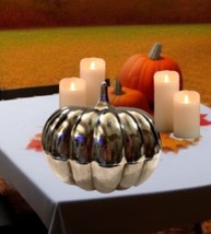 GORHAM Silver Electro Plate Pumpkin  Candy Bowl 8 x 7 Inches Rare - £115.32 GBP