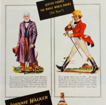 1940 Johnnie Walker Black Label Scotch Advertisement Liquor Distillery D... - $558.99 MXN