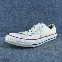 Converse All Star Women Sneaker Shoes Beige Fabric Lace Up Size 8 Medium - £15.62 GBP