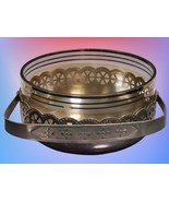 Stunning Soviet USSR Melchior Candy Dish Sugar Bowl Vintage Basket Glass... - $63.51 CAD