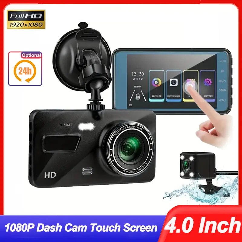 Dash Cam for Cars 1080P 3Inch Touch Screen Car DVR Video Recorder Rear View - £31.74 GBP+